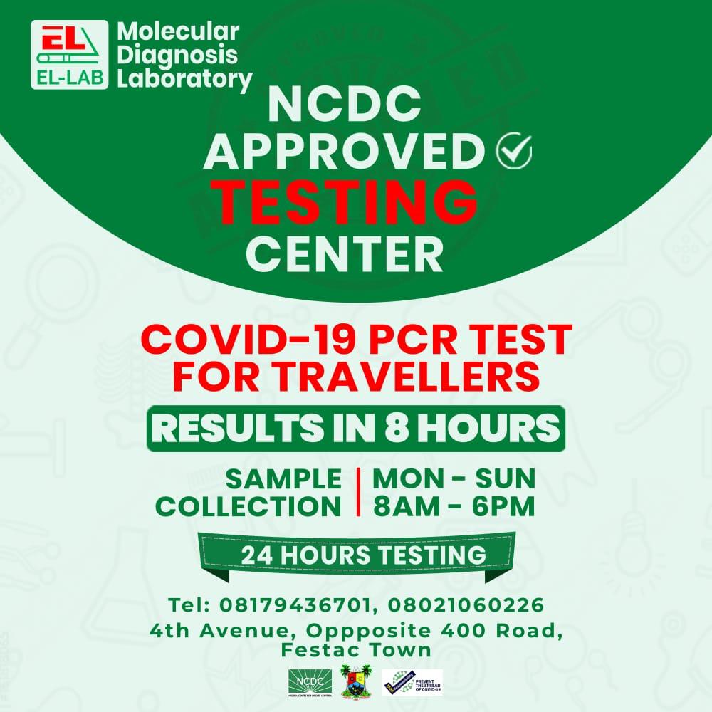 COvid Test | El-Lab Best Medical Diagnostics and Research Center In Lagos
